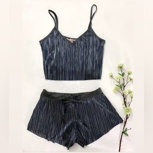 Victoria's Secret • Sexy Metallic Shine Pleat Shorts S/P & Cami XS (NWOT)